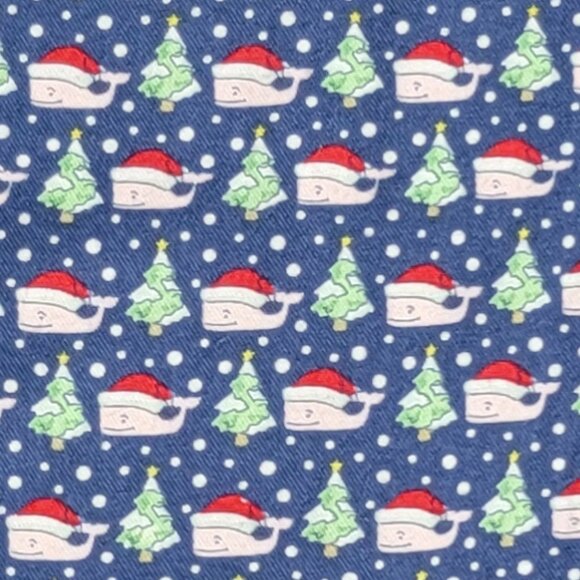 Vineyard Vines Flannel Santa Whale Drawstring Pajama Lounge Pants - L - Picture 1 of 7